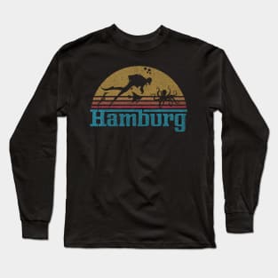 Hamburg Germany Sunset Scuba Diving Design Long Sleeve T-Shirt